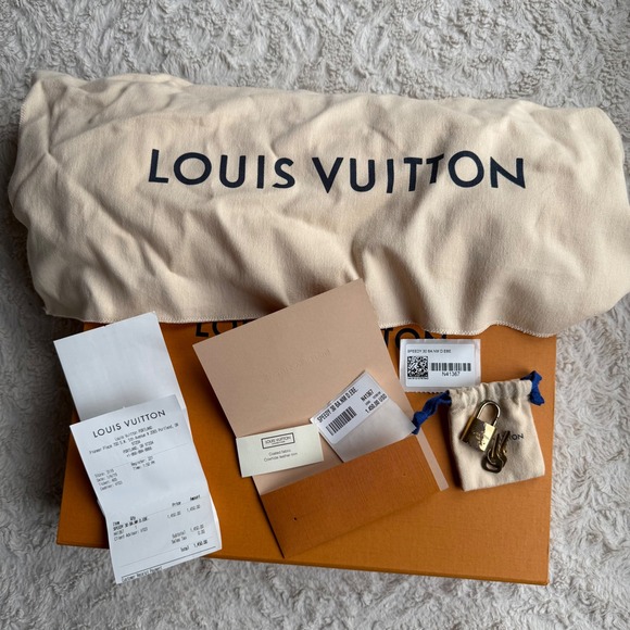 Louis Vuitton Speedy 30 Bandouliere Dameir Ebene Canvas Bag Crossbody Boston - Picture 16 of 17